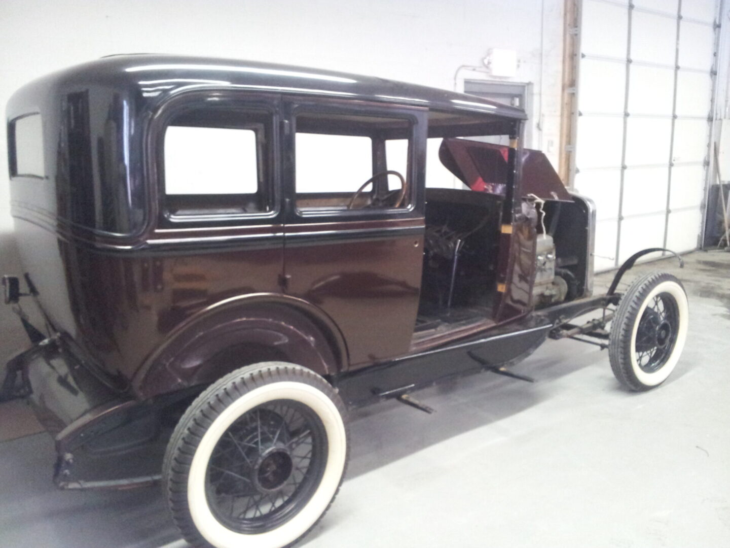 A 1930 Chevrolet model under restoration