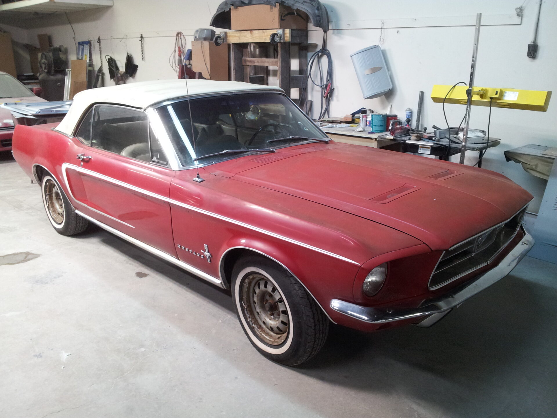 Another angle of the 1967 Ford Mustang Convertible