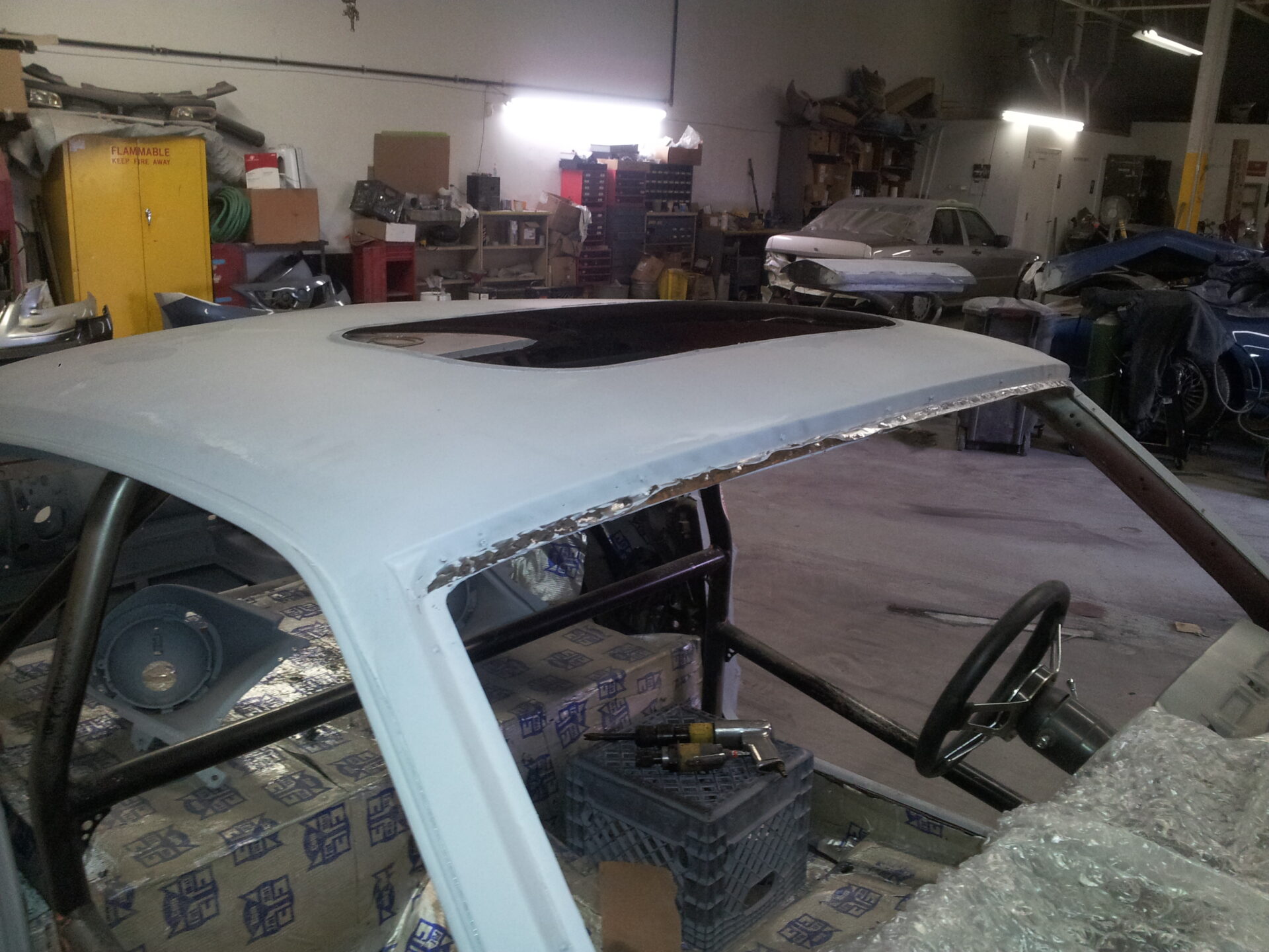 A roof of the 1967 Ford Mustang Fastback