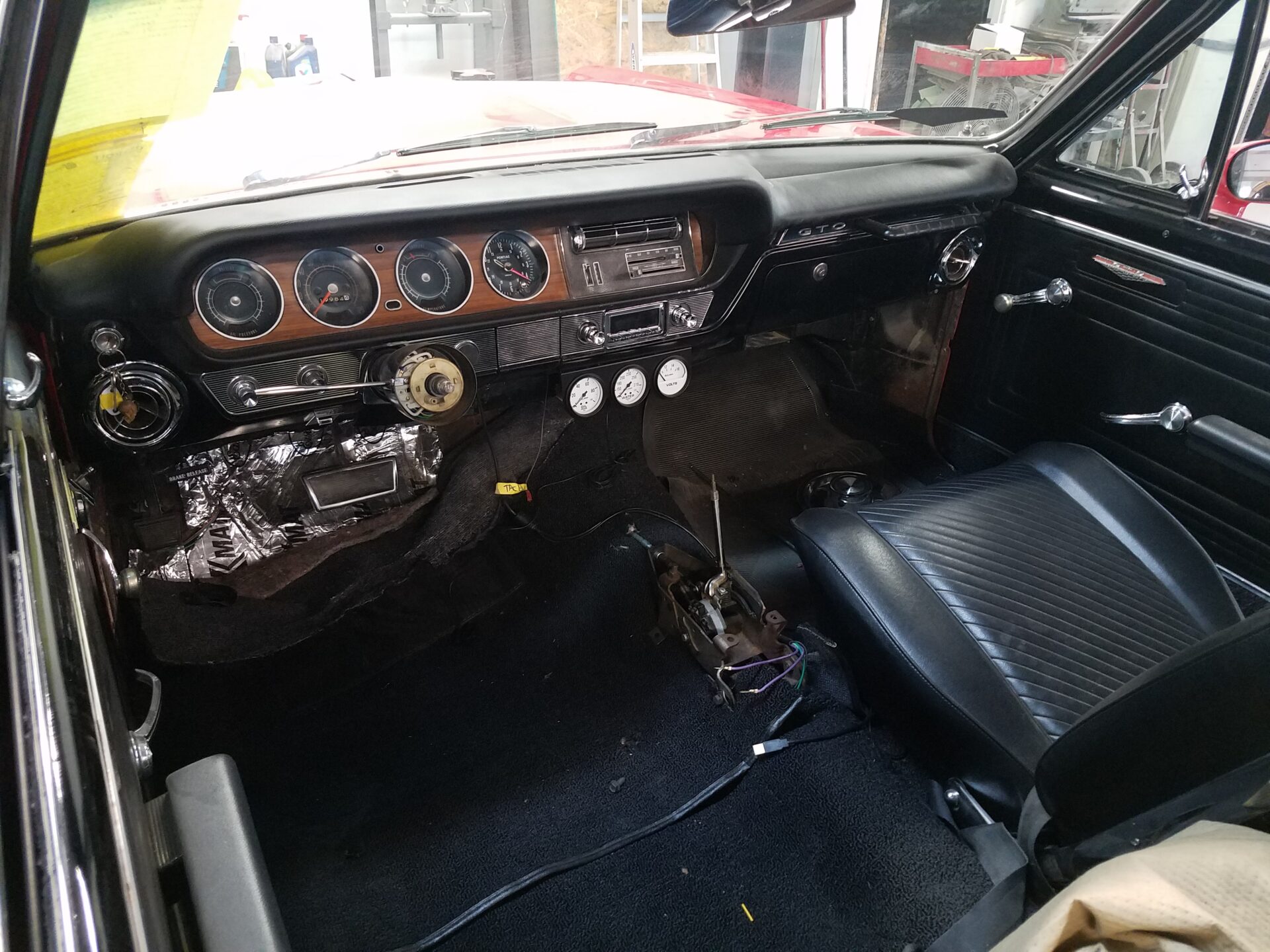 Damges removed from the 1965 Pontiac GTO interior