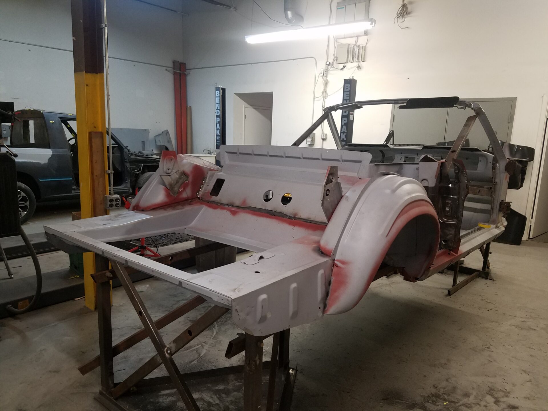 1966 Ford Mustang Convertible frames that need repairs