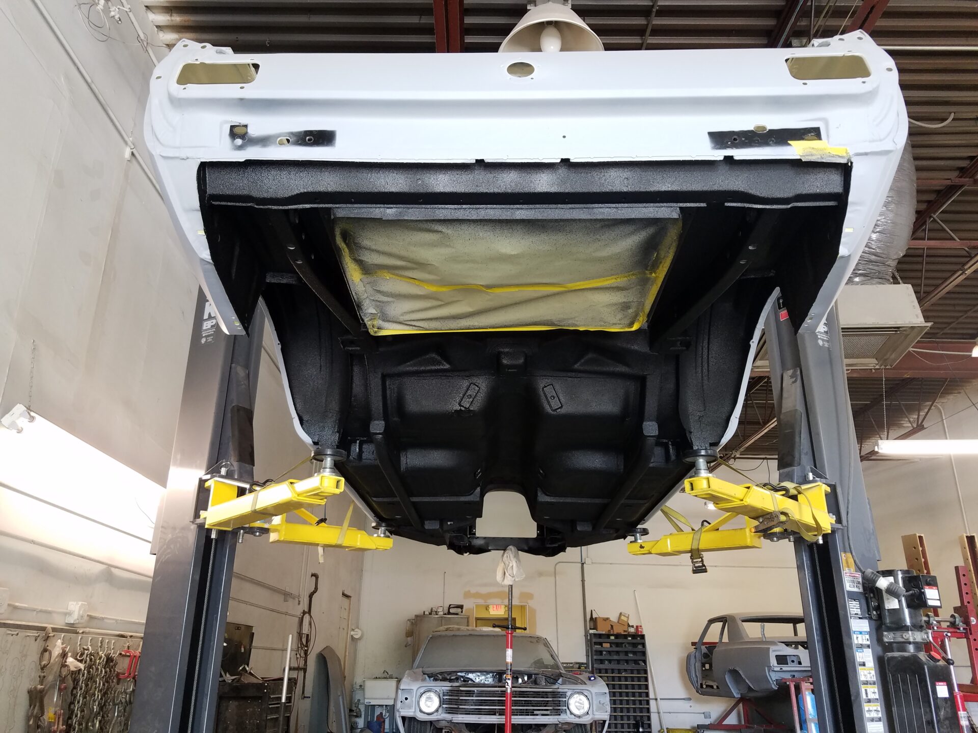 A painted underside for the 1966 Ford Mustang Convertible
