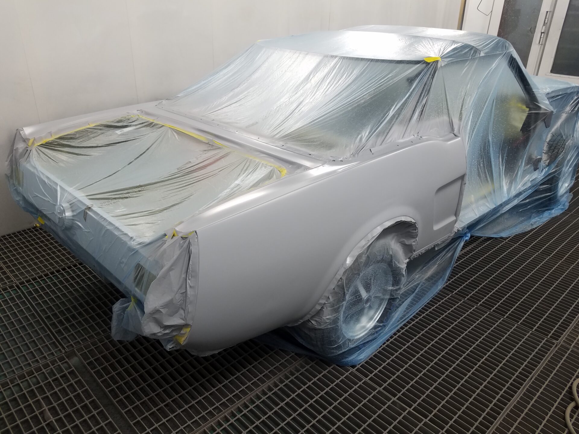 A side of the 1966 Ford Mustang Convertible coated
