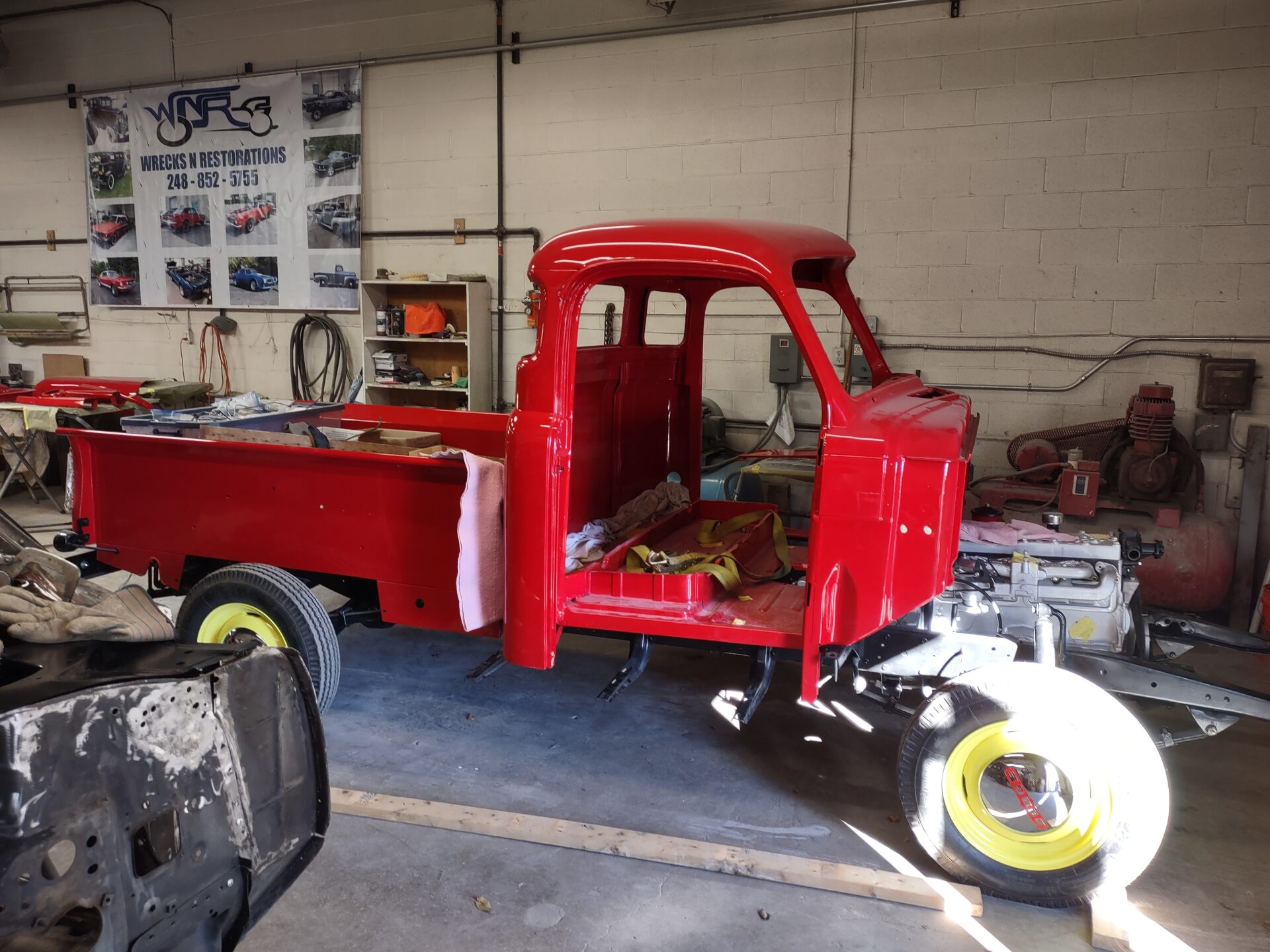 A partially completed 1952 Dodge B3B model