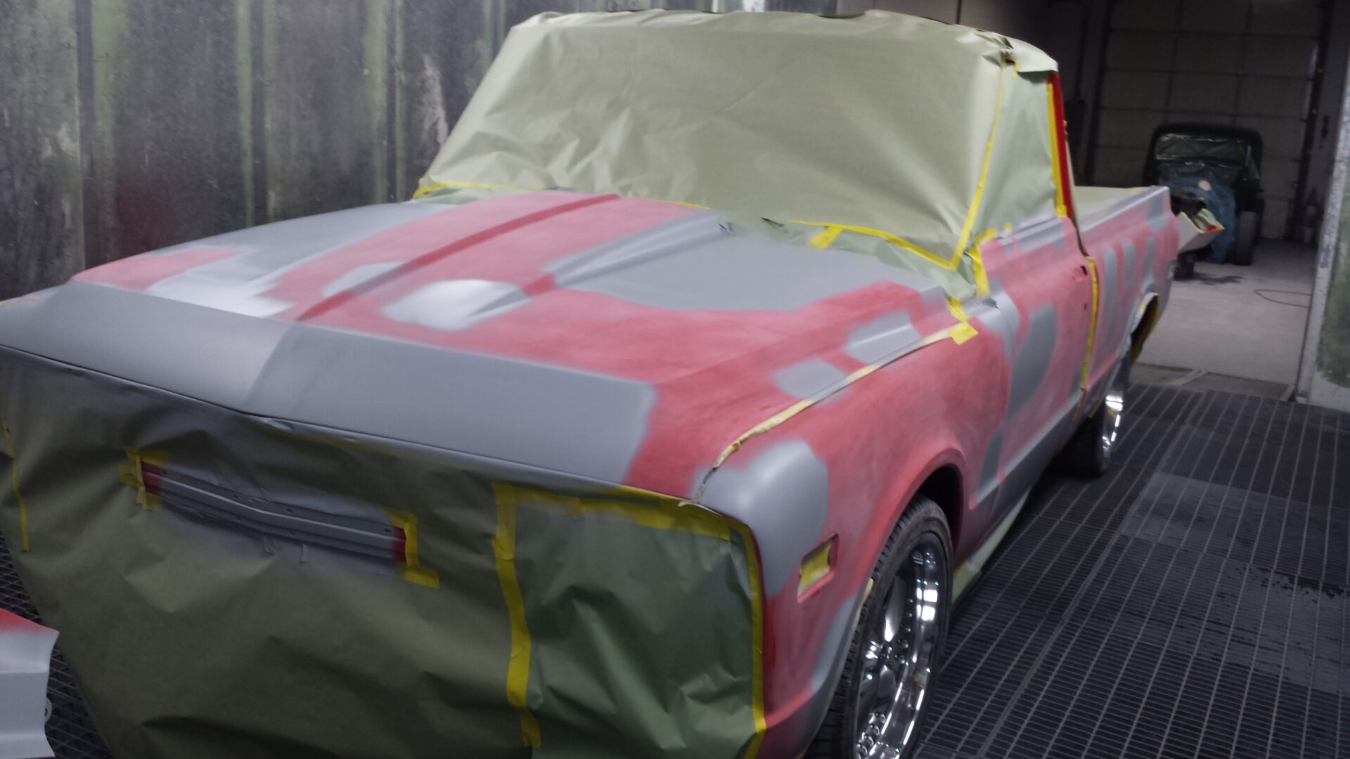 A 1968 Chevy C10 ready for a paint job