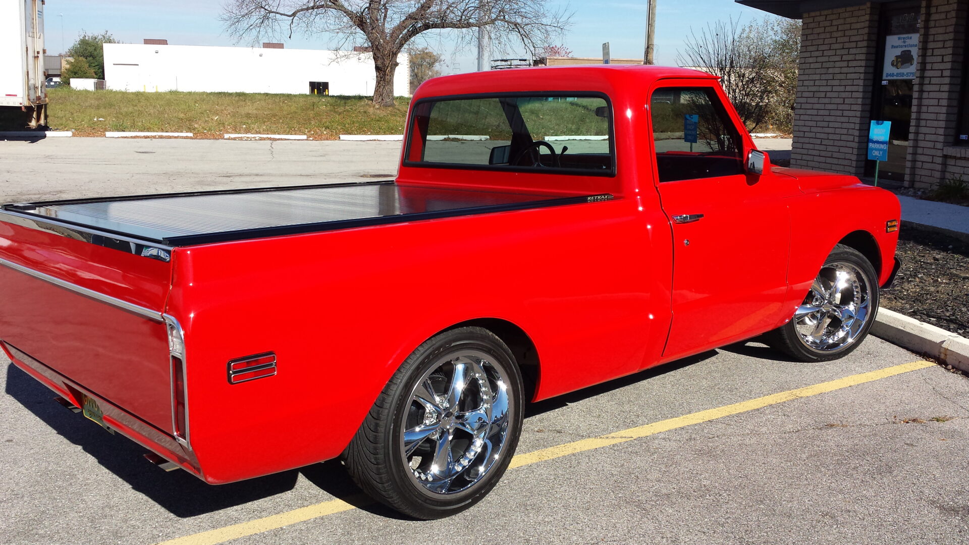 A red 1968 Chevy C10