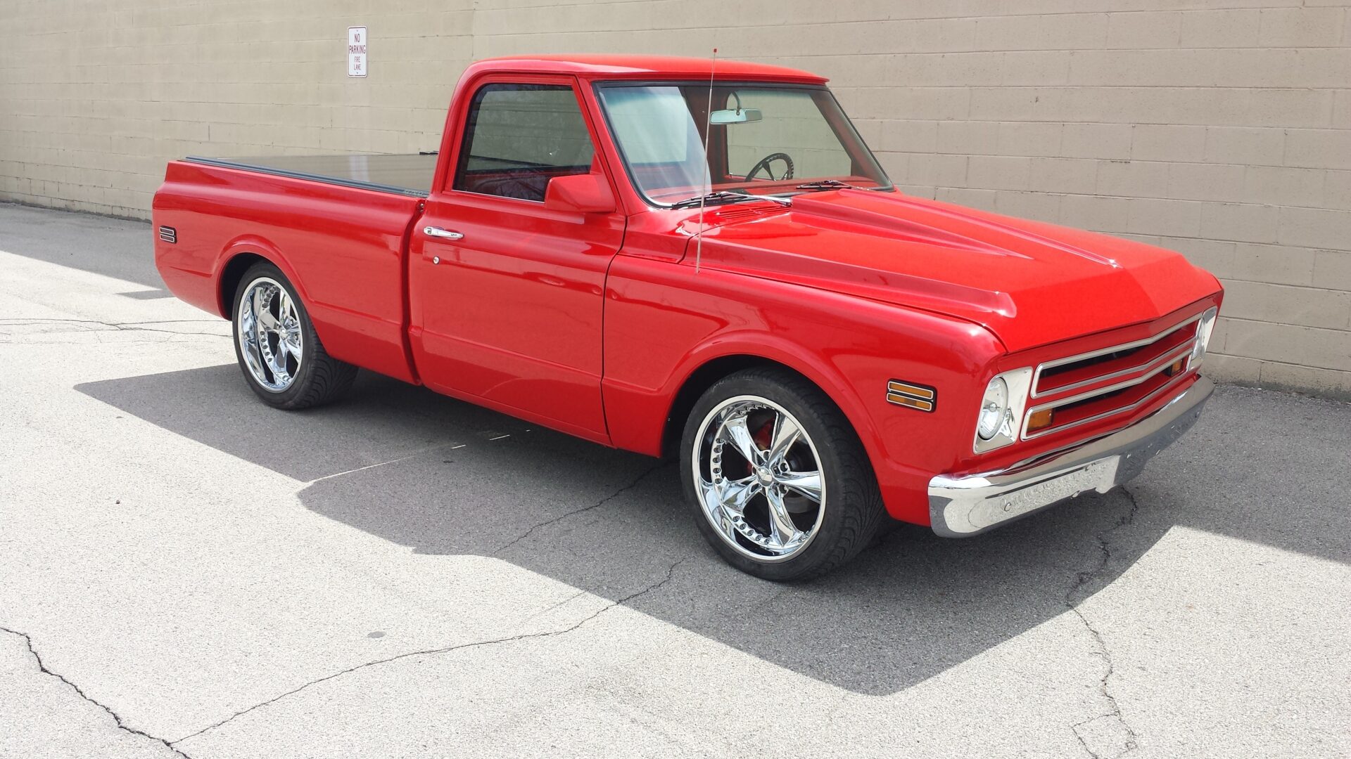 A restored 1968 Chevy C10