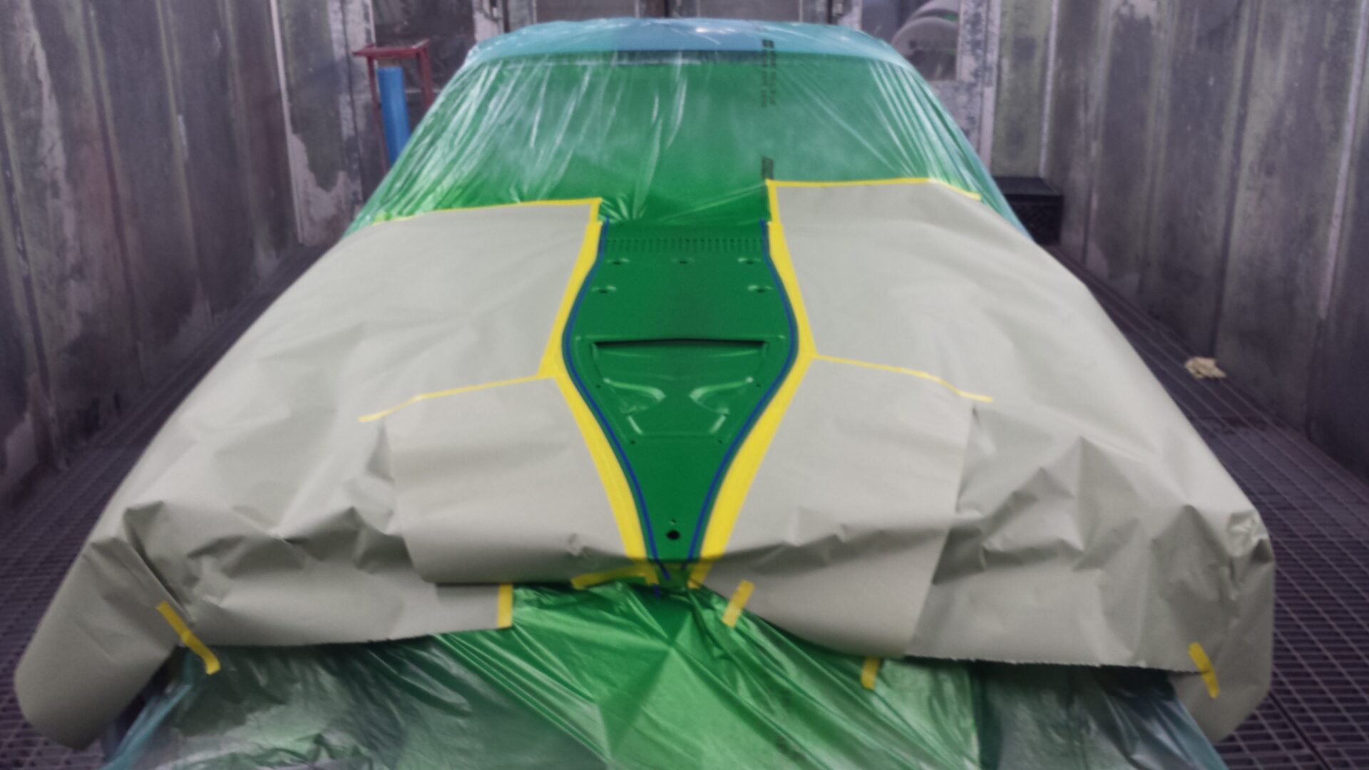 A green color design added to the hood