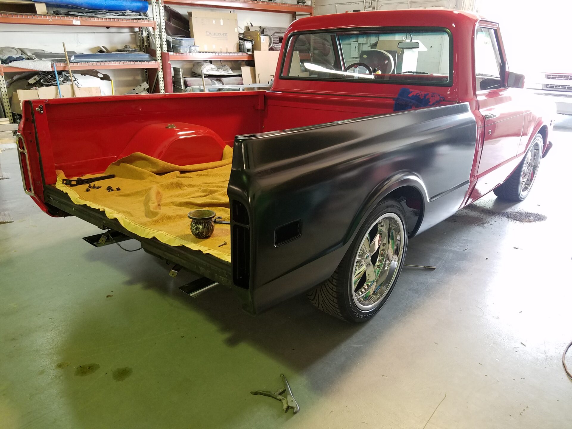 Installed a newly painted 1968 Chevy C10 part
