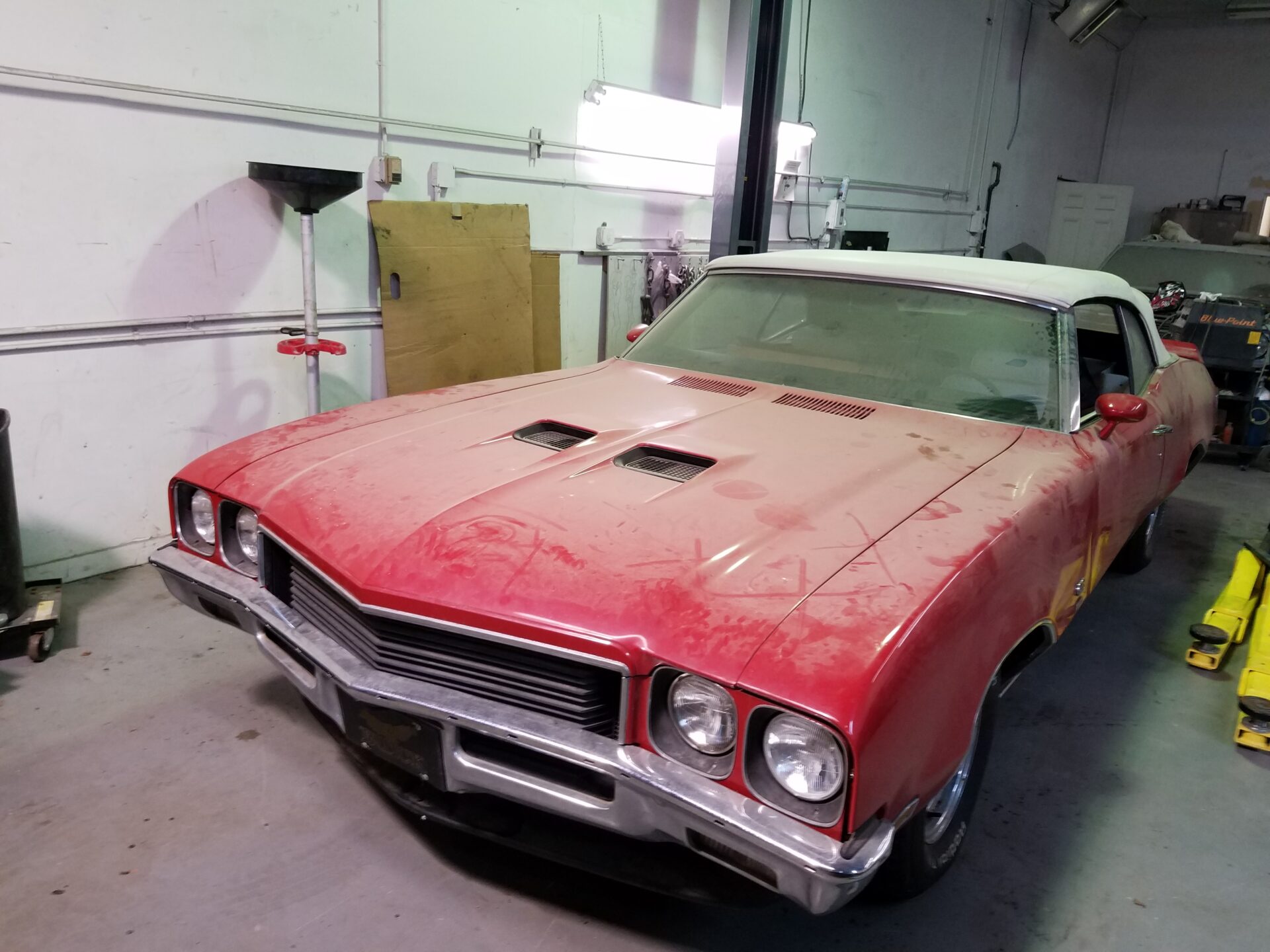 A dusty 1972 Buick GS Convertible
