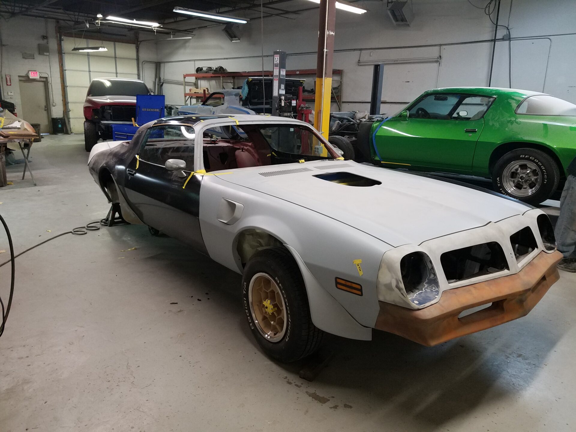 A partiallt restored 1976 Pontiac Trans Am S/E