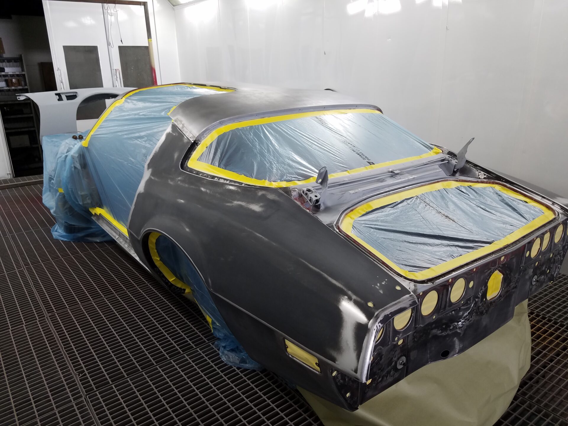 A coated 1976 Pontiac Trans Am S/E in wraps