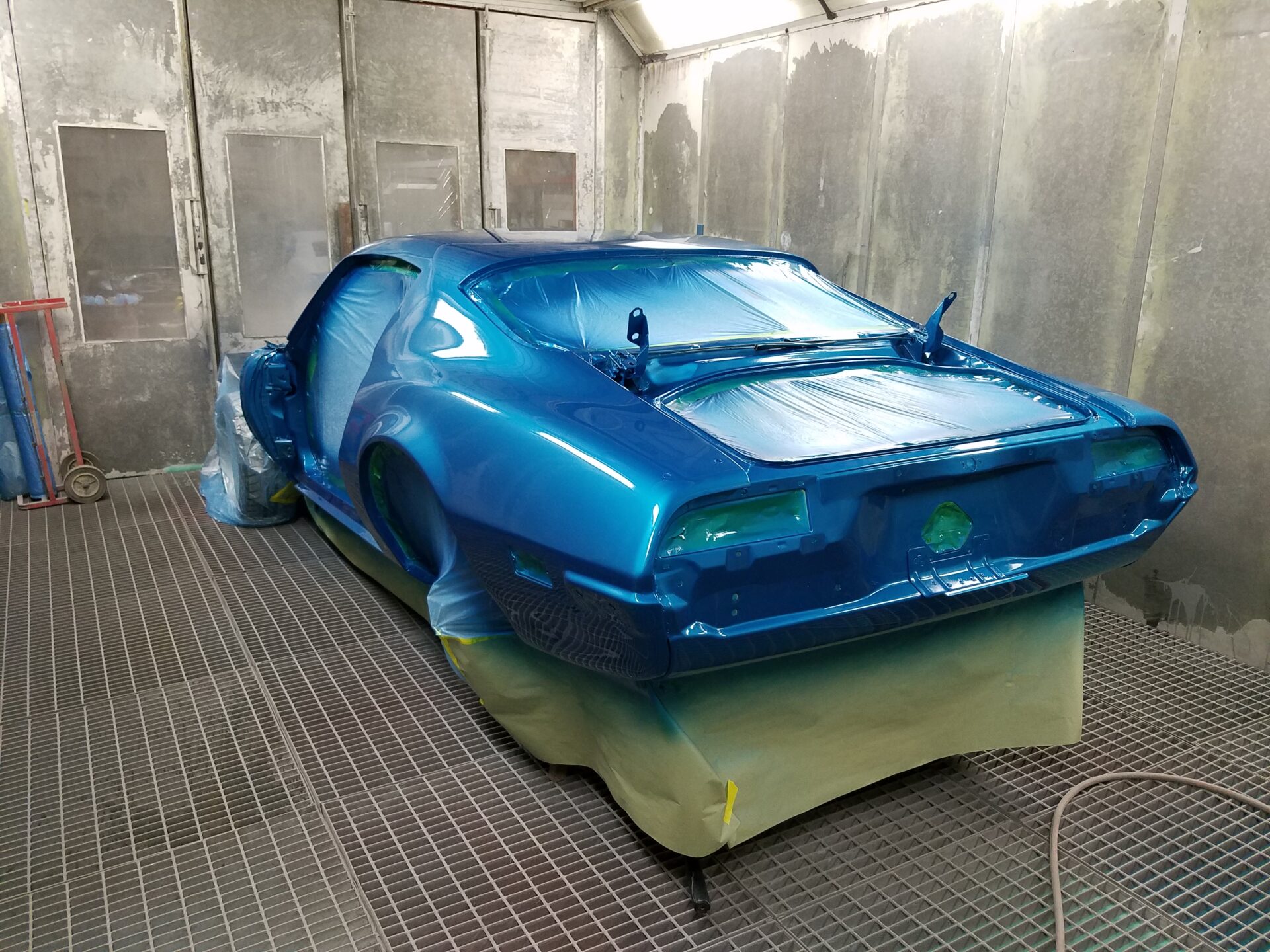 Glossy blue added to the 1971 Pontiac Trans Am