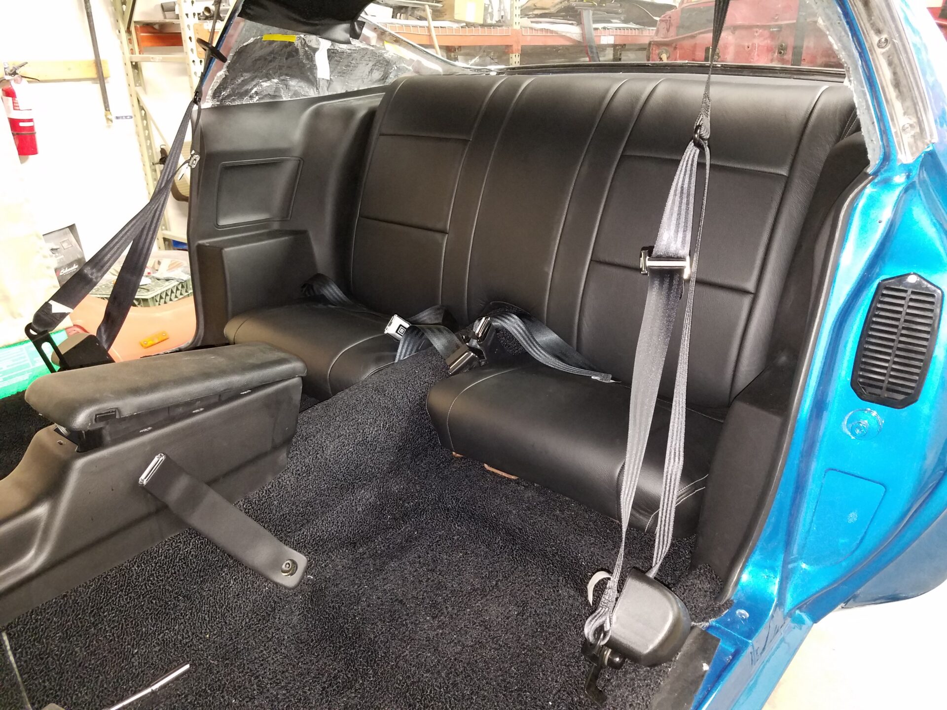Seats reinstalled to the 1971 Pontiac Trans Am
