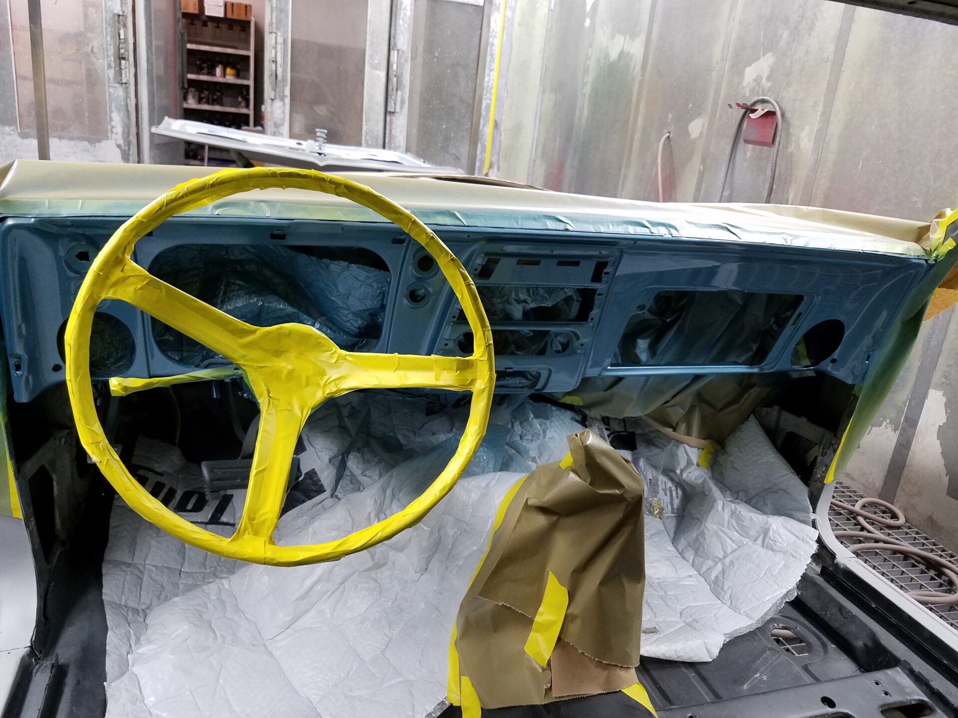 A 1968 Chevy Camaro SS interior paint job