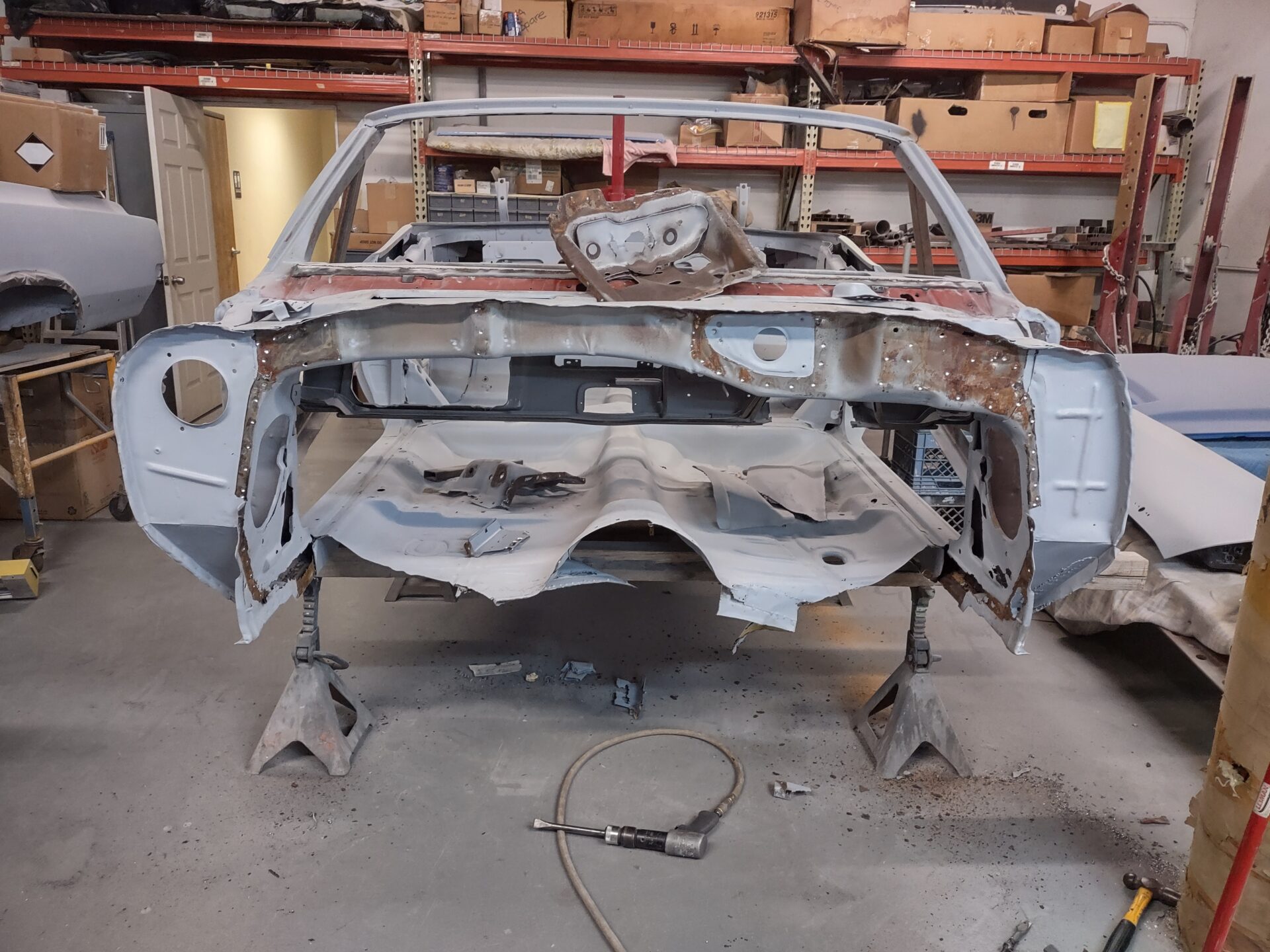 A 1972 Buick GS Convertible ready for a paint job